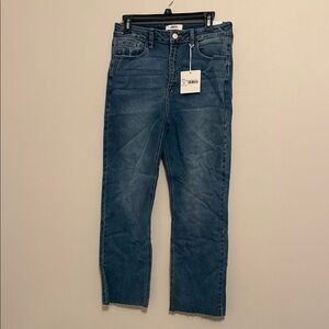 Blue Straight Leg Jeans